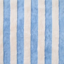 Aris Carved Stripe Faux Fur Throw